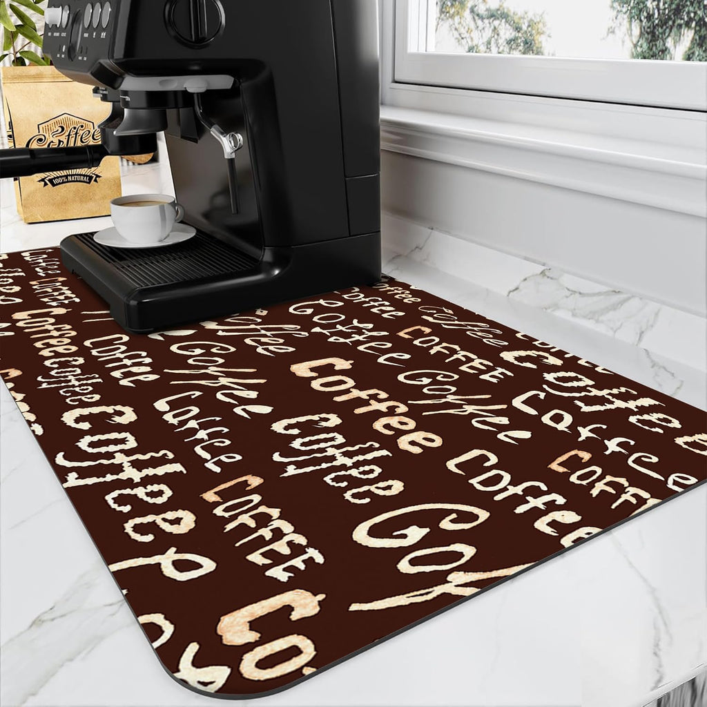 Coffee Mat for Kitchen Counter Absorbent
