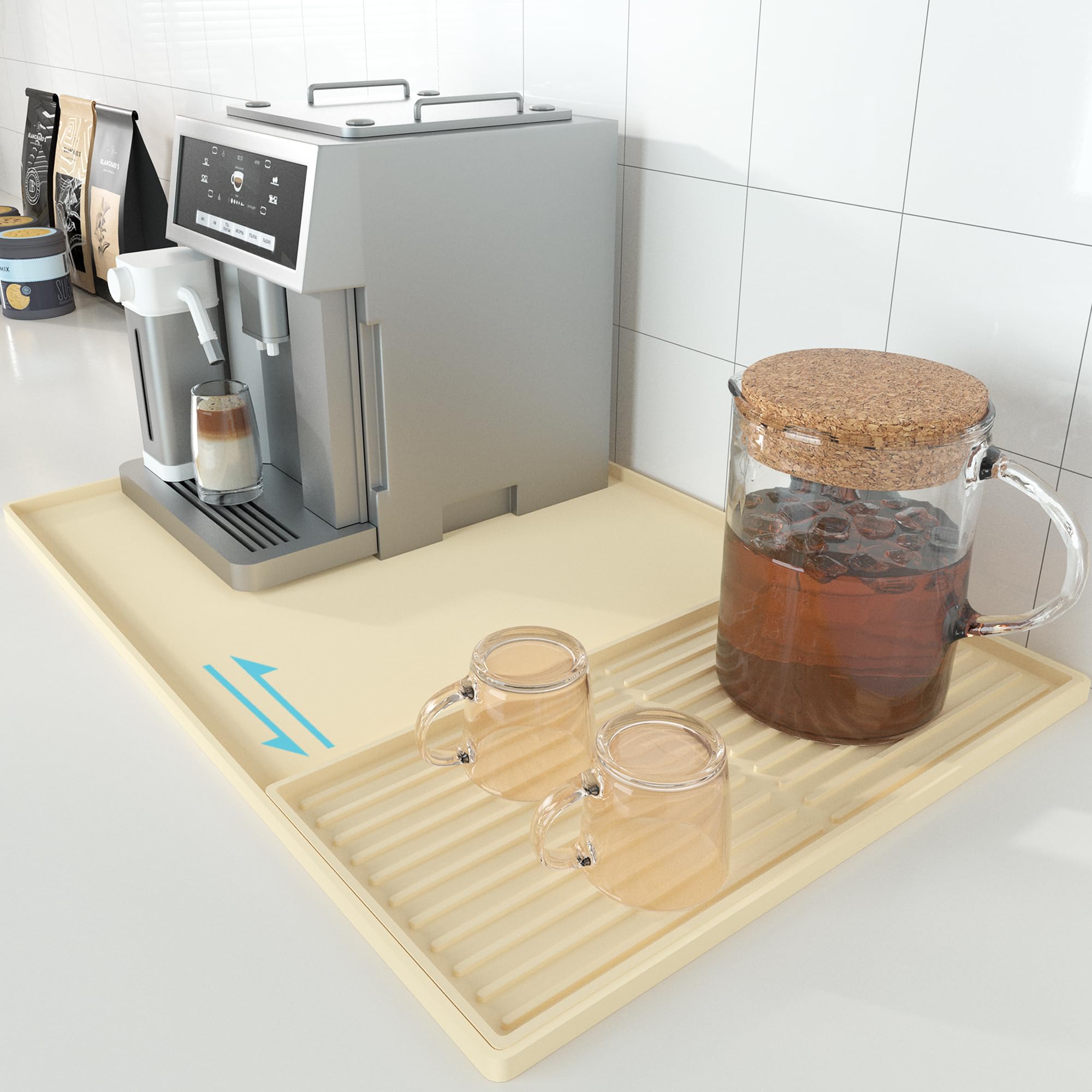 Golener Silicone Coffee Mat Set - 24" x 16"
