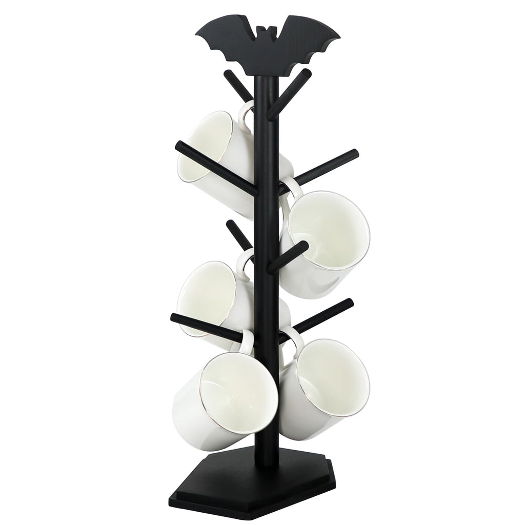 Bat Mug Holder Tree - 8 Hooks Coffee Mug Rack