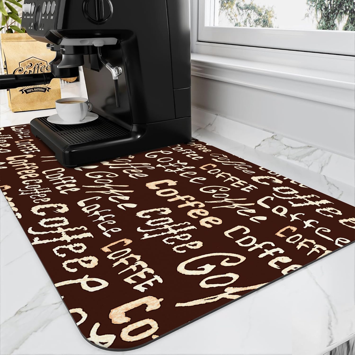 Coffee Mat for Kitchen Counter Absorbent