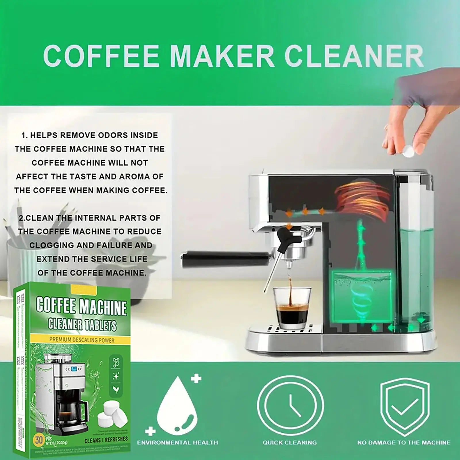 30 Coffee Machine Cleaning Tablets