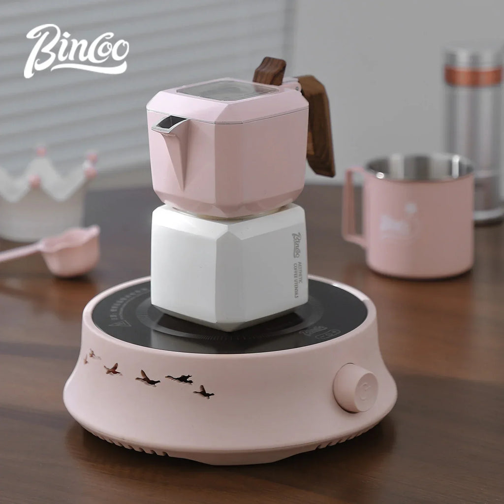 Double Valve Moka Pot Square Coffee Pot Espresso