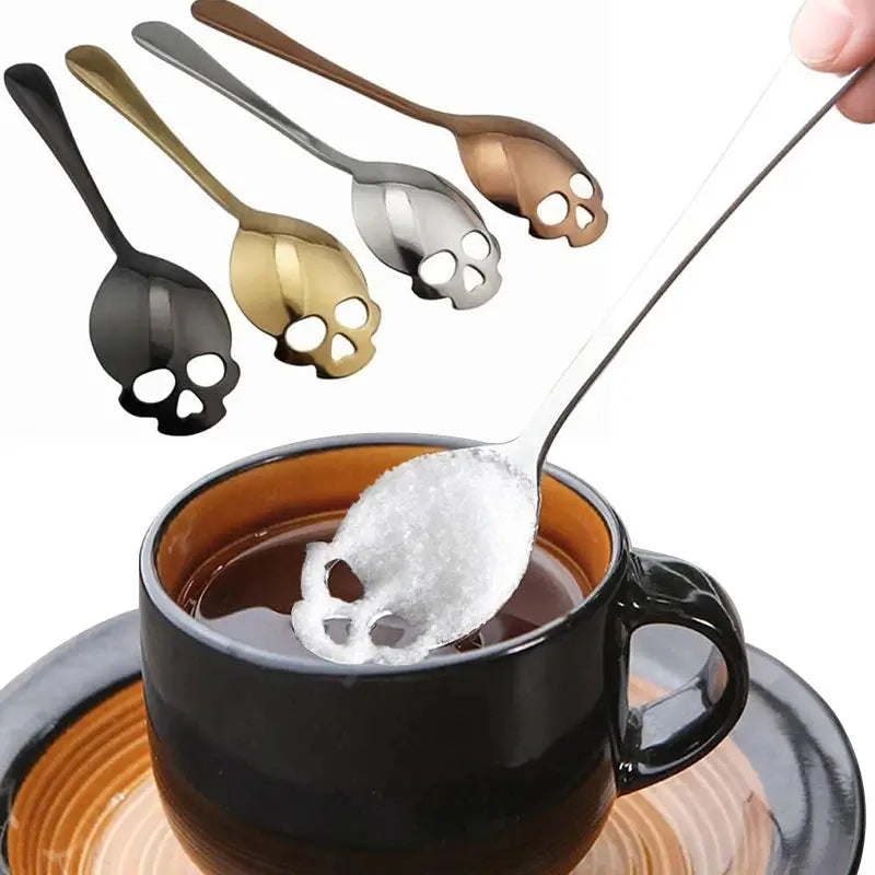 Skull Coffee Spoon - Stainless Steel
