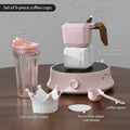 Double Valve Moka Pot Square Coffee Pot Espresso