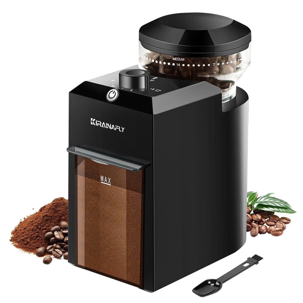 KIRAINAFLY Electric Burr Coffee Grinder