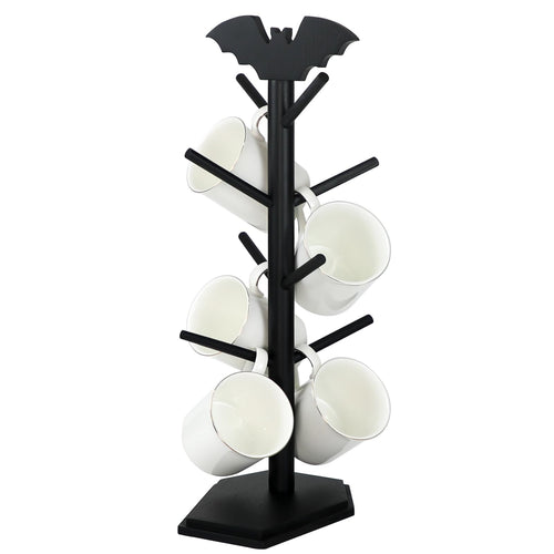 Bat Mug Holder Tree - 8 Hooks Coffee Mug Rack