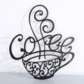 Coffee Cup Metal Wall Decor for Coffee Bar (1 PCS)