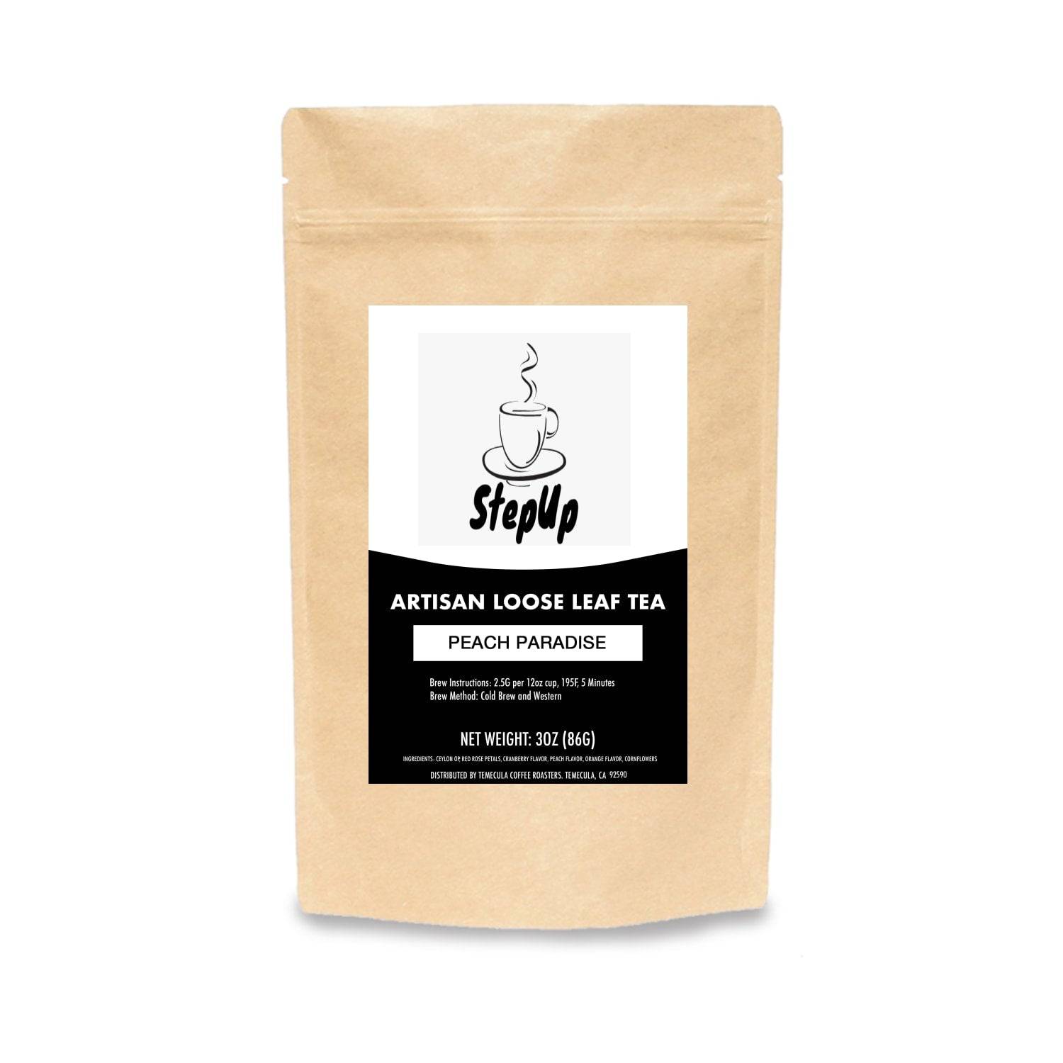 Peach Paradise Fruit Flavored Tea - Sweet and Refreshing | StepUp Coffee